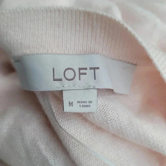 ANN TAYLOR LOFT WOMEN'S CARDIGAN BLUE LONG SLEEVE OPEN FRONT Wool Blend M - Picture 5 of 9